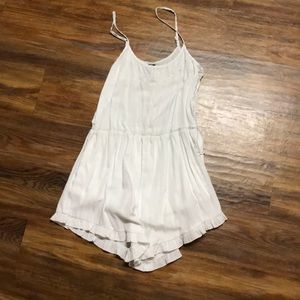 White detailed romper